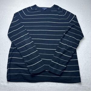 Banana Republic Navy and White Striped Shirt